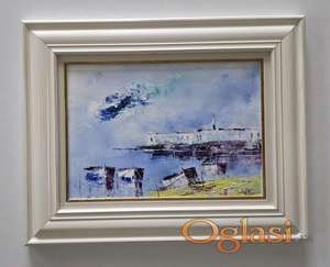 Ulje na platnu - Jutro nad obalom, prelepo!