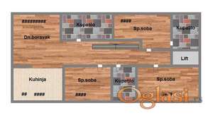 Komforan četvorosoban stan na Grbavici odlicnog kvaliteta 152m2