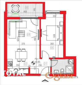 STAN - SREMSKA KAMENICA - PARAGOVO - 49m2 - 136100 evra