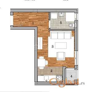 NOVI SAD - BULEVAR EVROPE - 27.53 m2