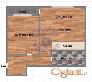 Dvosoban stan na Miseluku,41m2