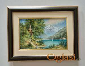 Ulje na platnu - Stara setnja uz more, prelepo!