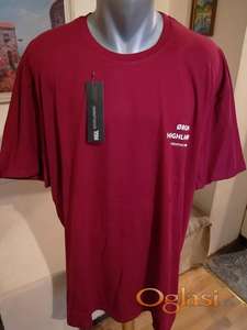 Nova muska majica Highlander u velikom broju 6XL Bordo Novo