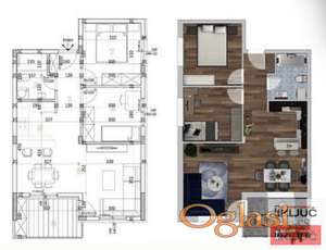 ADICE, 59m2, Dvoiposoban sa pdv