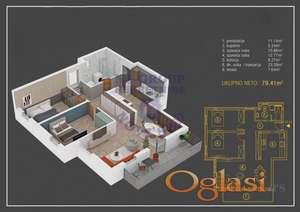 Trosoban stan na Alibegovcu