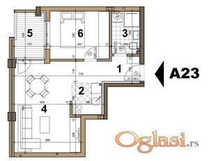 NOVI SAD - PODBARA - 43.94 m2