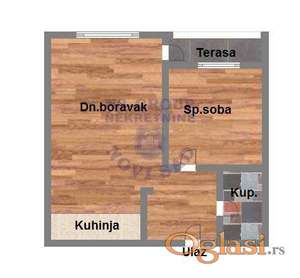 Na prodaju dvosoban stan