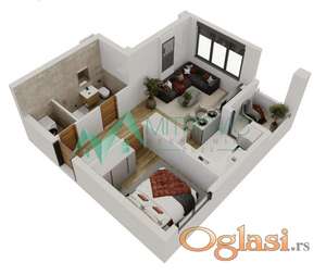 Novi Sad, Salajka - Jednoiposoban stan  40m2 