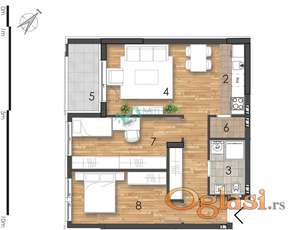 Odličan trosoban stan od 65m2, uskoro useljiv! 