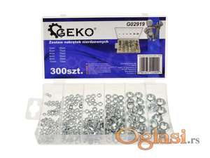 Set navrtki od nerđajuceg čelika 300 kom  Sadržaj paketa:               80 x M3 navrtki  70 x M4 navrtki  70 x M5 navrtki  50 x M6 navrtki  20 x M8 navrtki  10 x M10 navrtki  Novo i ne korišćeno    Ukoliko zelite da porucite 1. Ime i prezime 2. Ulica i broj 3. Postanski broj mesto 4. Kontakt telefon