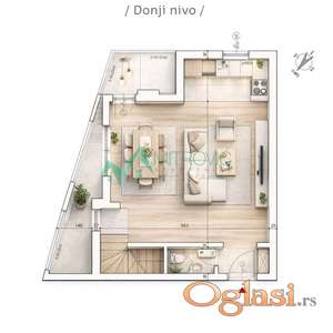 Petrovaradin, Novi Majur - Trosoban stan sa povratom PDV -  81 m2 