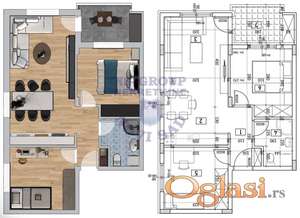 Stan u izgradnji sa dve spavaće sobe, cena sa PDV-om!