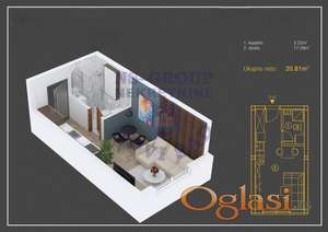 Garsonjera 21m2, Alibegovac