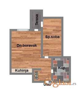 - 47m2 - Dvosoban - Odličan raspored - Adice -