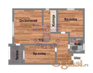 Trosoban stan u izgradnji