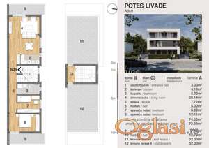Trosoban stan, 72 m², Adice, Novi Sad, 2. sprat