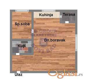 Dvosoban - 41m2 - Telep