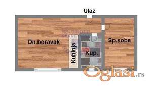 Dvosoban stan 40m2 - Futog