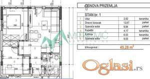 Adice — trosoban stan, novogradnja, odličan kvalitet gradnje  