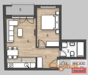 SALAJKA, 47m2, Dvosoban sa pdv