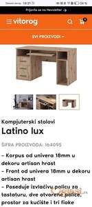 NOV radni sto Latino lux (Vitorog) 134 x 60