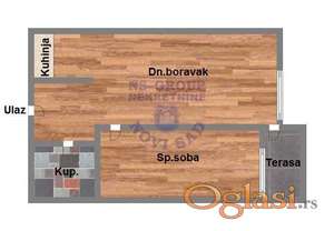 44m2 dvosoban Podbara, PDV