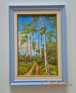 Ulje na platnu - Prolece u prirodi, prelepa slika!