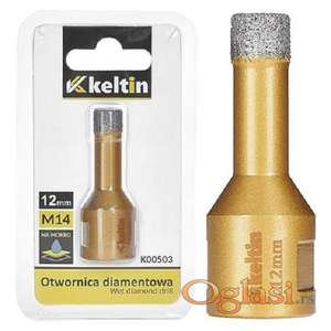 Dijamantska kruna za keramiku na brusilicu 12 mm  M14