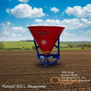 Rasipač veštačkog đubriva 500 L, plastificirani