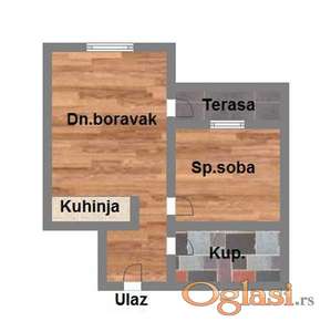 Dvosoban stan na Novom Detelinara - 40m2