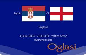 Karte za evropsko prvenstvo Srbija - Engleska