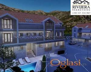 Na prodaju jednosoban stan sa pogledom na more Risan Kotor