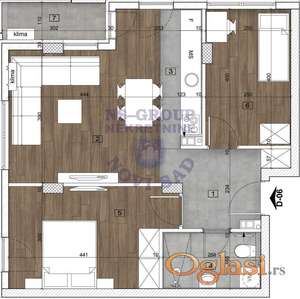 Som.Bulevar s pdv-om trosoban