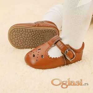 Braon cipelice za bebe devojcice 12 cm NOVO