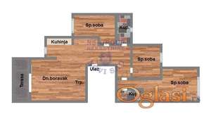 Odličan troiposoban stan na Adicama