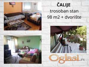 NIŠ - ČALIJE - TRSOBAN STAN 98m2 + DVORIŠTE 150m2