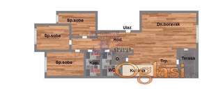 Četvorosoban 94m2 Telep