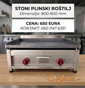 Stoni plinski rostilj 800-600mm