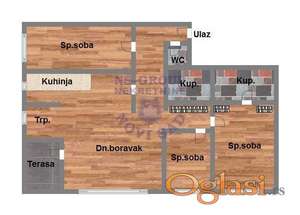 LUX Četvorosoban stan! Pogled! PDV!