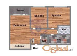 Trosoban - Vrhunski kvalitet - 66m2 - PDV