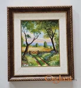 Ulje na lesonitu - Spokoj prirode, prelepo!