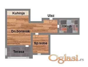 Dvosoban, Bulevar P. Pavla, 44m2