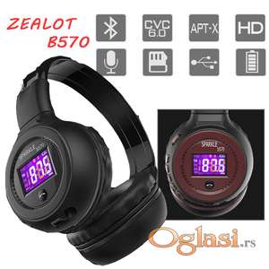 Bluetooth slusalice zealot B570 sa LCD Ekranom