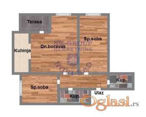 Dvoiposoban stan u izgradnji na potezu Somborskog bulevara