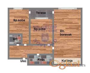 Trosoban stan na Telepu u izgradnji 62m2