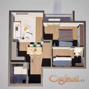 DVOIPOSOBAN STAN U IZGRADNJI – 48 m² na Alibegovcu! 