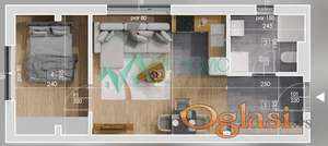 Novi Sad, Telep - Jednoiposoban stan u izgradnji 35m2 