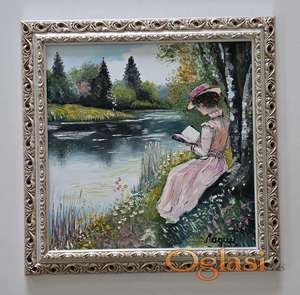 Ulje na platnu - Portret jedne dame, prelepo!