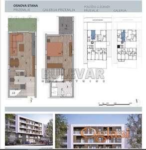 Eksluzivna novogradnja u Čairu, duplex (prizemlje i galerija) trosoban, 53 m2