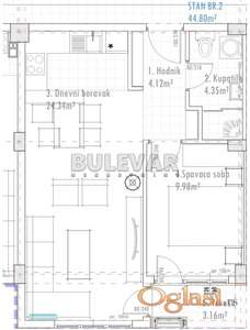 Novogradnja, direktna prodaja, Dubočica, 45m2